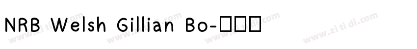 NRB Welsh Gillian Bo字体转换